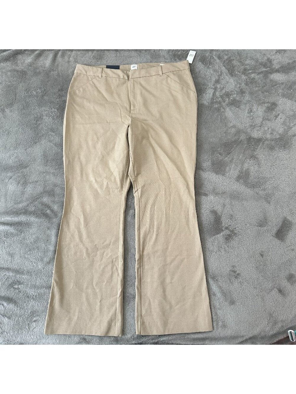 NWT Gap High Rise Flare Trousers Pants Slacks Khaki Women's Plus Size 20